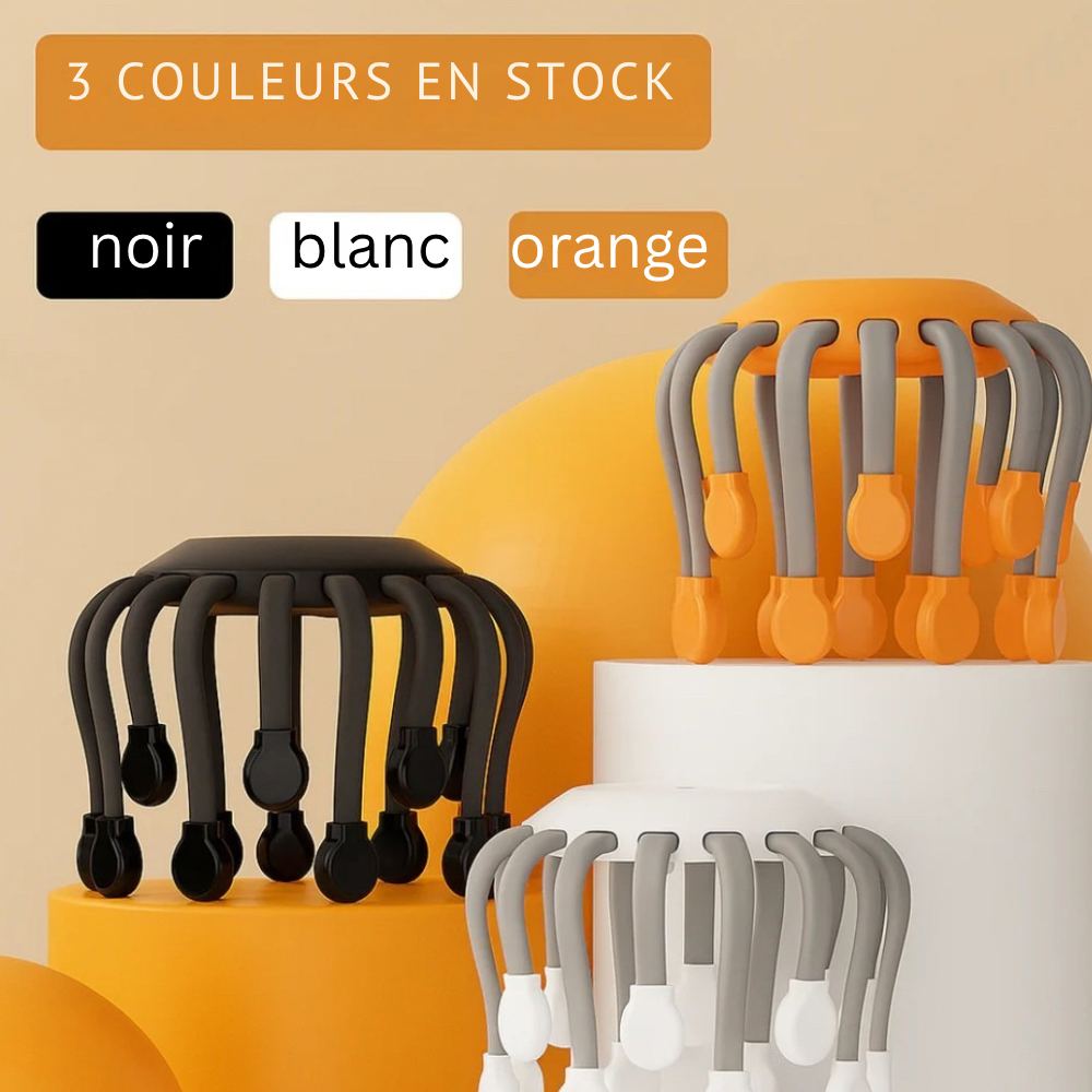 Masseur de tête RelaxPro™ | Soulage la migraine , le stress & favorise le sommeil